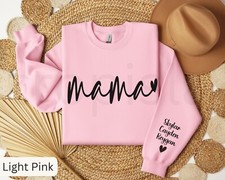 Custom Sweatshirt, Personalized Sweater, Mama, Mother's Day, Gift for Moms