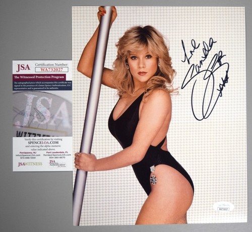 Samantha Fox Signed 8x10 Photograph Autograph Playboy JSA COA (IMAGE #9)