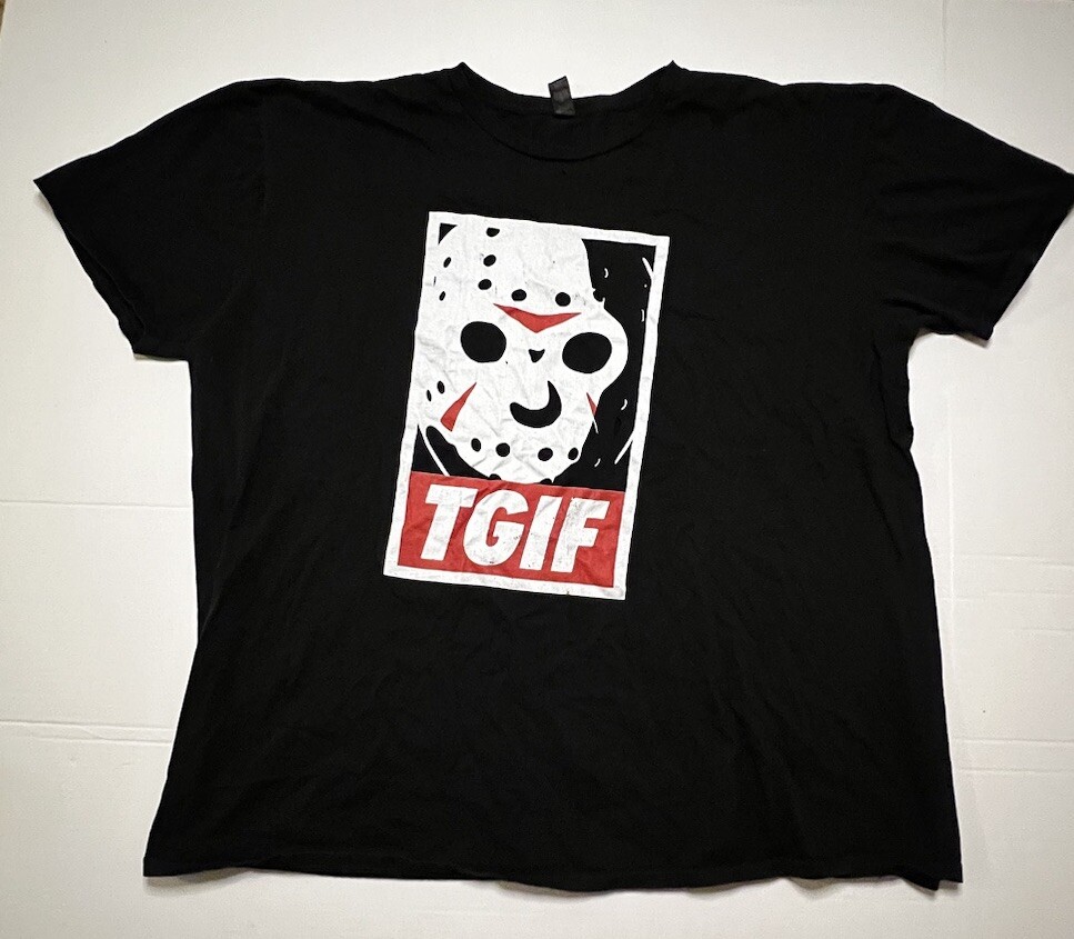 TGIF Jason Voorhees 3XL Shirt Friday the 13th Horror Humor Slasher  t-shirt