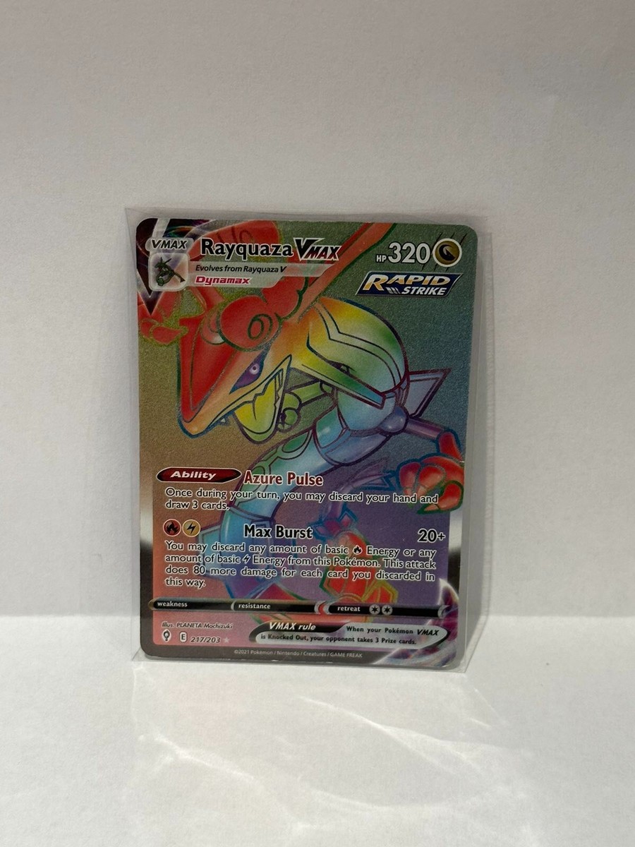 pokemon card rayquaza vmax rapid strike Amazon.com: Rayquaza Vmax - TG29/TG30- Silver Tempest - Trainer Gallery  Pokemon Black & Gold main image 1