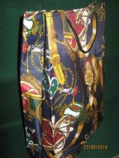 Designer Style Tote Bag NEW Blue 17" x 12"