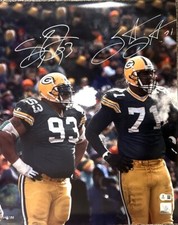 GILBERT BROWN / SANTANA DOTSON  - Green Bay Packers - Signed 16x20 Photo #1 AUTO