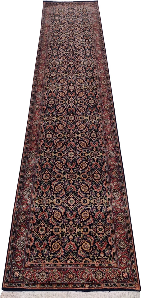 Alfombras de corredor vintage anudadas a mano 3 x 12 alfombras orientales 100 % lana tradicionales Foto 2 de 4