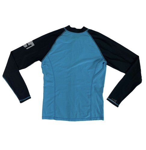 Tesla Rashguard Surf Water Sport Long Sleeve Zip Up Shirt Women’s Size L Blue - Picture 11 of 12