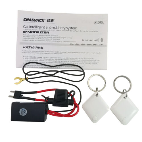 Immobilizzatore wireless auto blocco motore anti dirottamento allarme intelligente auto E4N0 - Foto 9 di 12