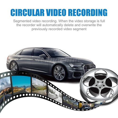 Dual Lens Car DVR Recorder Front and Rear Camera 4" Touch Screen Dash Cam 1080P - Picture 11 of 12