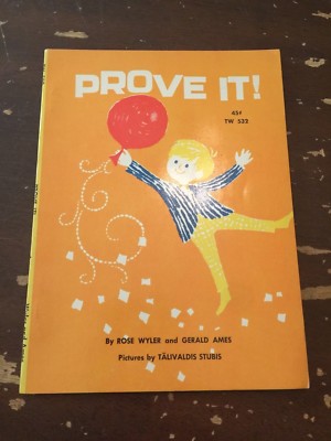 1964 Prove It by Rose Wyler and Gerald Ames Scholastic 1st Printing