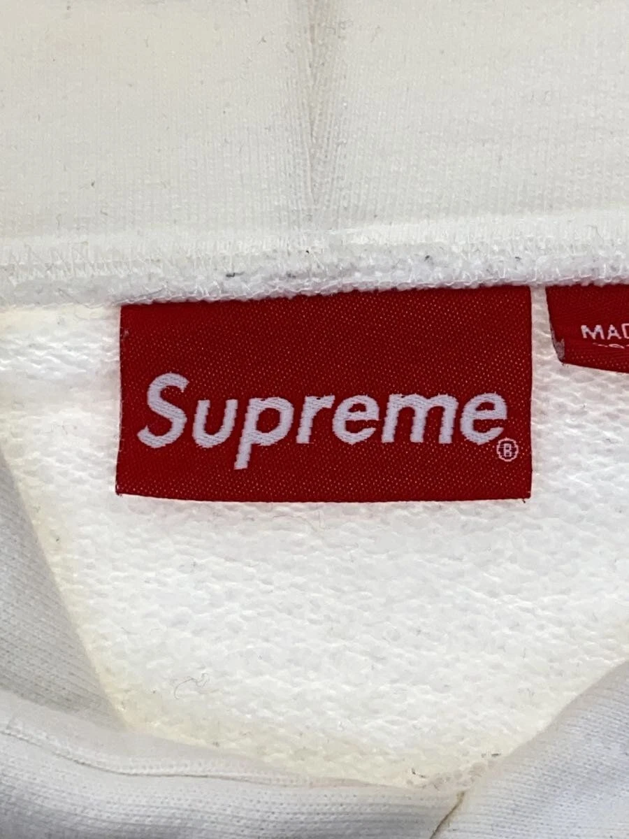 Felpa Supreme con cappuccio 18AW Love or Hate M cotone bianco usata