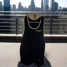 YoungLA  324 CLASSIC STRINGERS Tank Top Black WHITE TRIM Sz SMALL NWT 