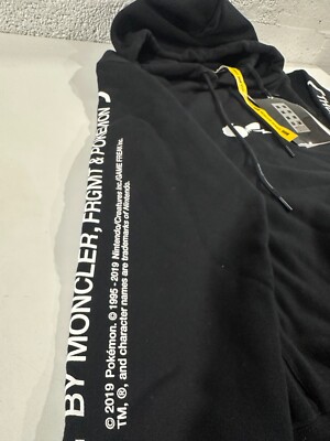 NEW Moncler Fragment Pokemon Thunderbolt Project Hoodie Blk