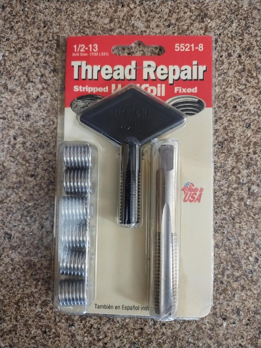 Kit De Réparation De Filetage Hélicoil Inox M6 PRO 15 Pcs En Coffret