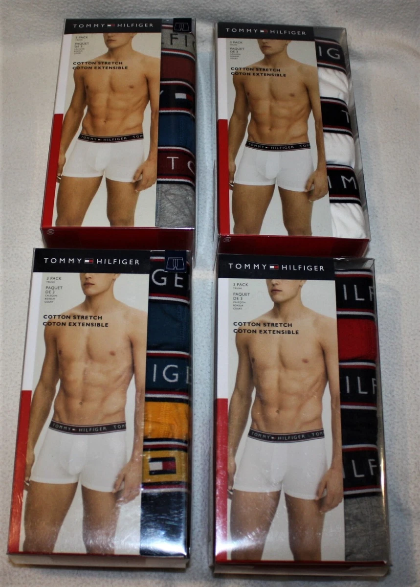 Uplifted Summen Doktor i filosofi Tommy Hilfiger 3 Pack Cotton Stretch TRUNKS Underwear $42.50 SALE NOW  $21.90 ! | eBay