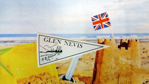 Retro Glen Nevis Schottland Urlaub Anhänger - Oldtimer Glas Reise Sticker - Zdjęcie 1 z 1