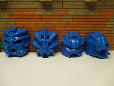(B8/22) Lego Bionicle Kanohi Nuva Blue 1x 43616 1x 43855 1x