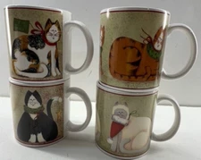 Christmas Cats Mug Set Coffee Tea