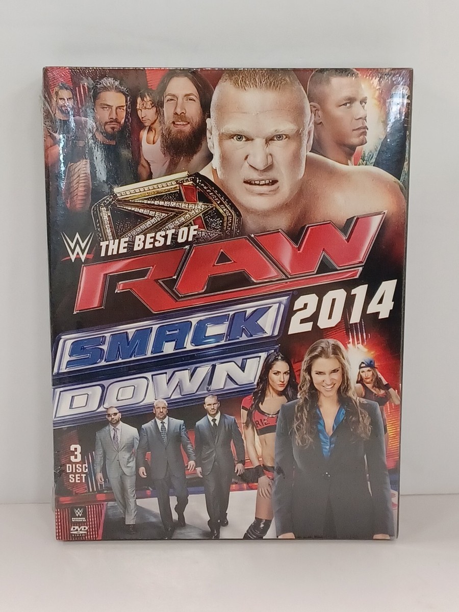 WWE: BEST of RAW & SMACK DOWN 2014 3 Disc Set DVD NEW SEALED