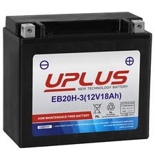 Motorcycle Battery YTX20HL-BS, UPLUS EB20H-3 Snowmobile UTV ATV YTX20L-BS YUA...