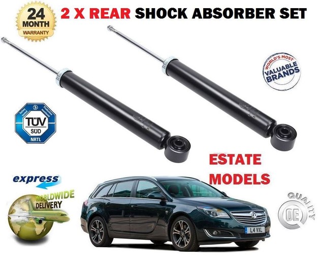 FOR VAUXHALL INSIGNIA ESTATE 2008>NEW 2 X REAR SHOCK ABSORBER SHOCKER