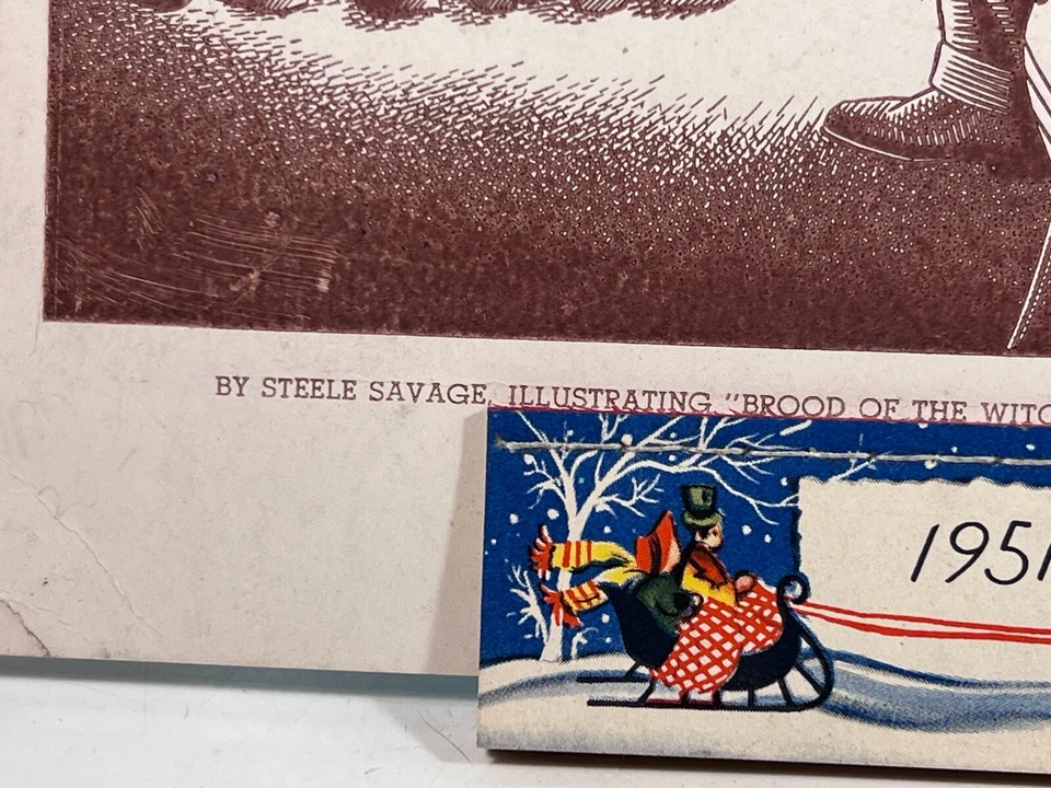 Calendário de quadrinhos 1951 Steele Savage Illustrating Brood of the Witch Queen - Imagem 3 de 4