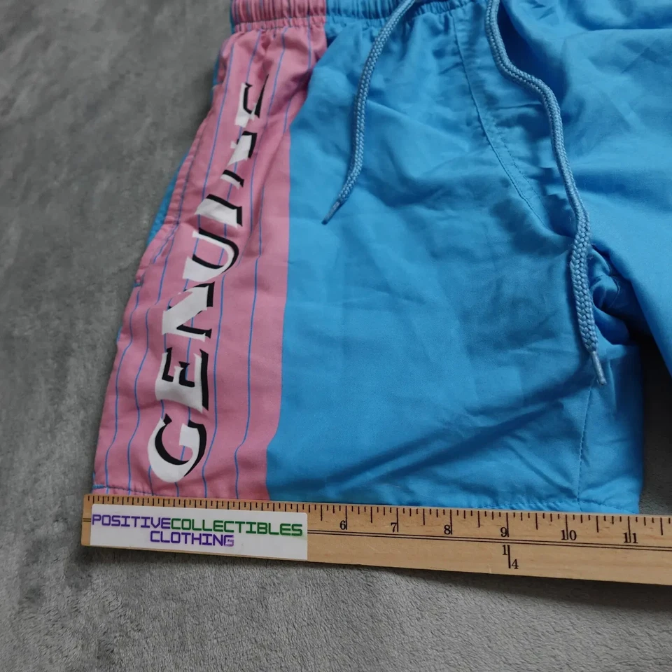 Pantalones Cortos de Natación Budlight Para Hombre Medianos Azul Rosa Cintura Elástica Cordón Exterior Foto 4 de 4