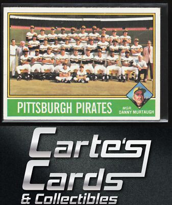 Willie Stargell Dave Parker Murtaugh 1976 Topps #504 Pittsburgh Pirates Team