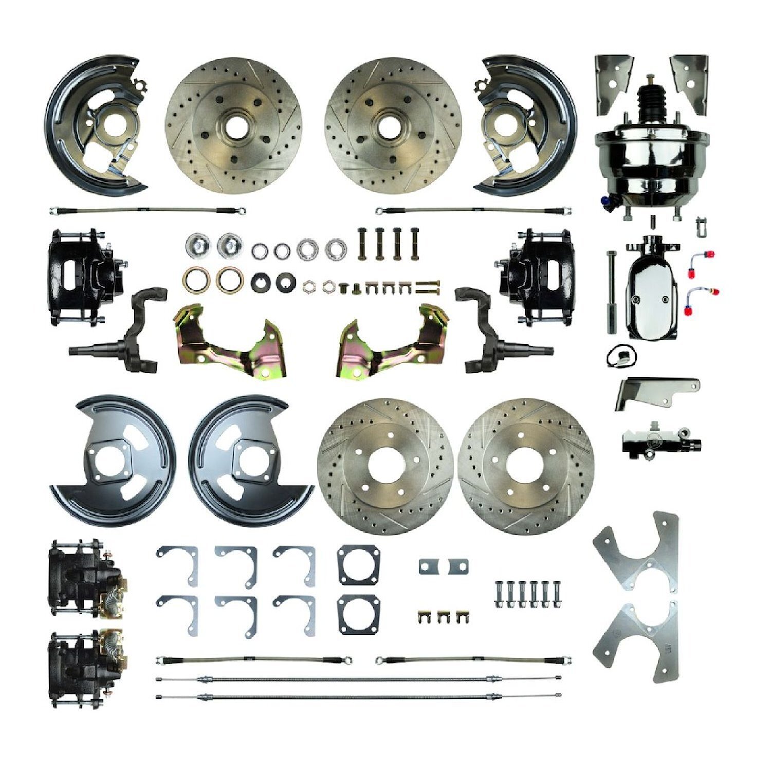 Kit de conversión de freno de disco Right Stuff AFXDC42CSX de 4 ruedas Premium Power