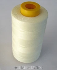 1 SPOOL LEGHORN 100%  POLYESTER SERGER QUILTING THREAD T27 6000 YARDS #701