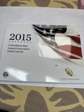 2015 US Mint Annual Dollar Uncirculated 6-Coin Set w/Burnished Amer. Eagle