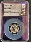 1940 Mercury Dime Silver 90%