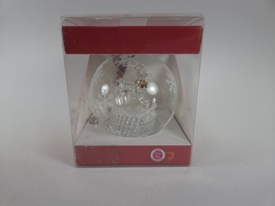 5'' led glass ornament blown glass reindeer HSN discontinued Hard to Find