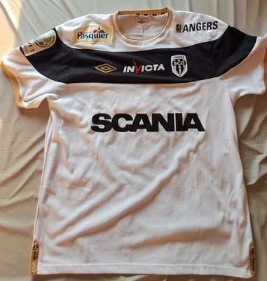 Maillot porté SCO Angers domicile 2012/13 original de Y. Ravet / État correct - Photo 1/4