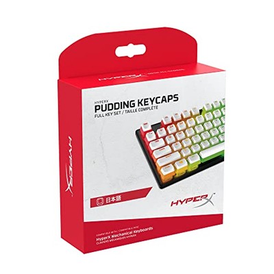[Japanese layout] HyperX ABS pudding key tops full 108 key set white 2-year