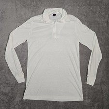 Vintage Patagonia Capilene 1/4 Zip Pullover White Womens Large Slim Made In USA