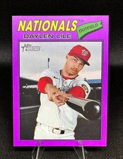 2026 Topps Heritage Daylen Lile Purple Border #124