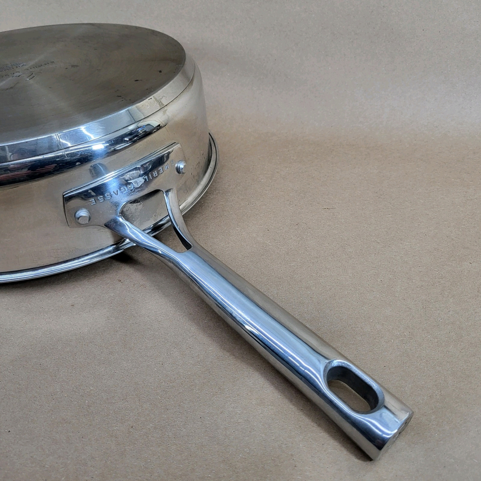 EMERIL LAGASSE Deep Fry Saute Pan Chicken 4QT Stainless Steel 2 Handle