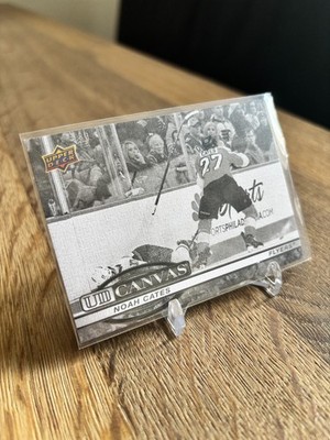 2025-26 Upper Deck Series 2 Noah Cates UD Canvas Black and White C-161 Flyers