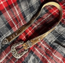 Size S 36 inch Nocona Leather Horse hair studded belt