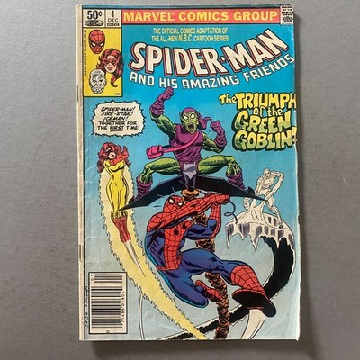 SPIDER-MAN AND HIS AMAZING FRIENDS 1 NEWSSTAND 1ST APP FIRESTAR (1981, MARVEL)