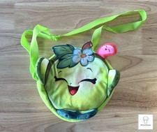 Girl's Shopkins Apple Blossom Green Apple with Worm Zipper Closure Crossbody Bag
