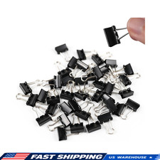 40Pcs Mini Binder Clips, 5/8 inch 15mm , Paper Clamps Micro Size for Office Supp