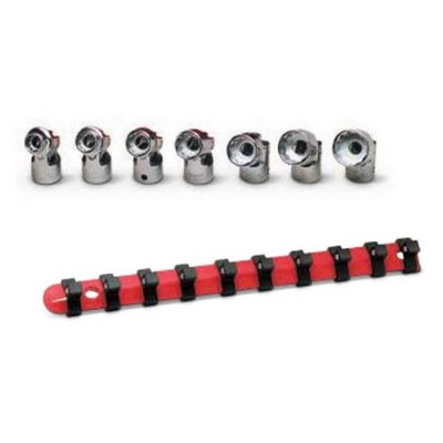 Wright Tool 308 3/8'' Drive 7 Piece Flex 12-Point Socket Set On Clip Rail