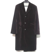 Paul Smith Velour Single Chesterfield Coat, Size L, Brown mens USED