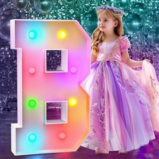 3FT Color Changing Light Up Letter B
