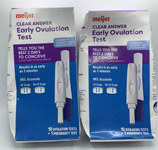 2PK Meijer Clear Answer Early  10 Ovulation  1 Pregnancy Test Each  EXP 6/26