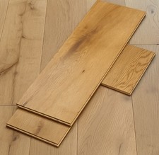Sample 🔥 £34.99/m² Engineered Flooring 180mm Brushed Matt Lacquered Wood 