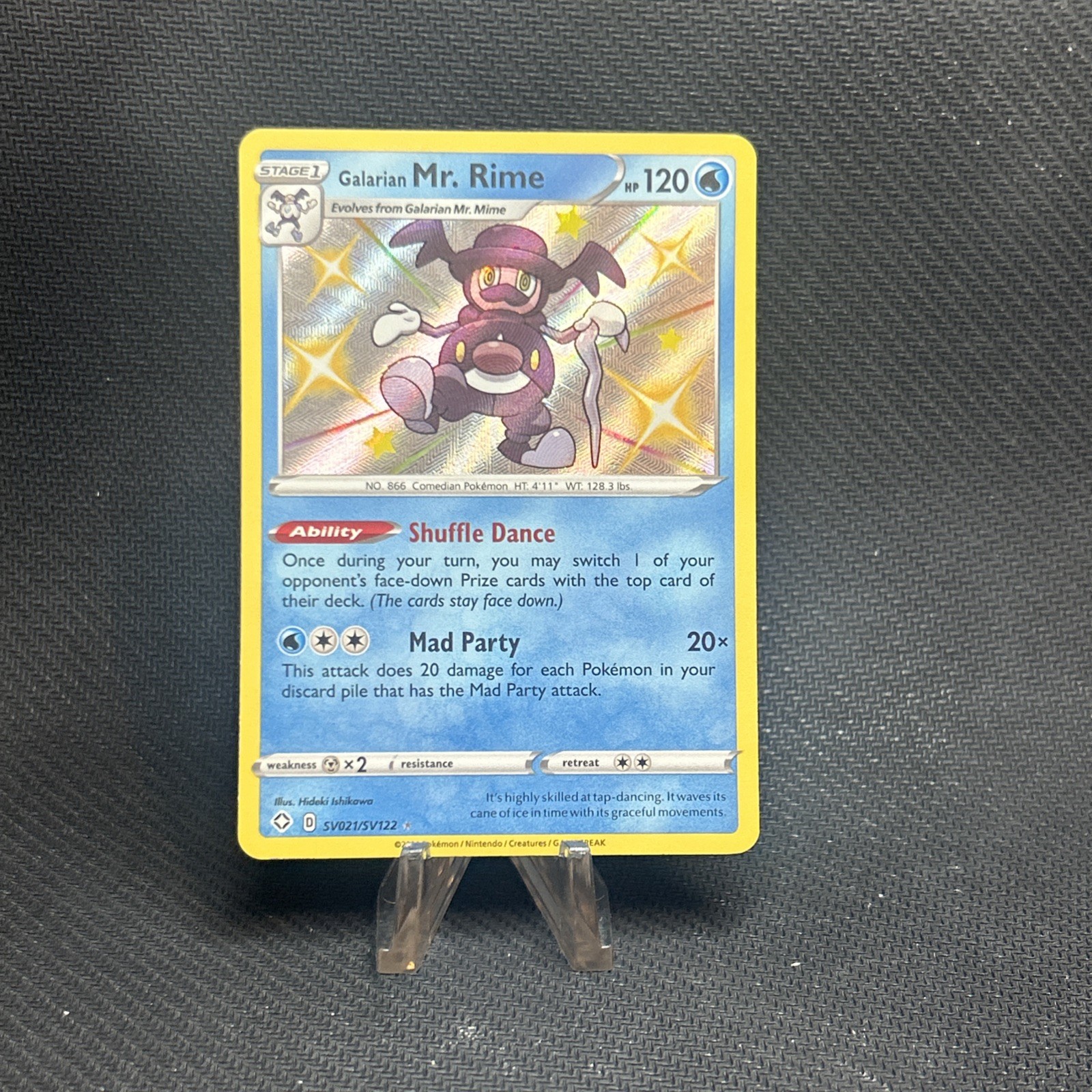 Galarian Mr. Rime Shiny Holo Rare Shining Fates: Shiny Vault SV021/SV122 NM