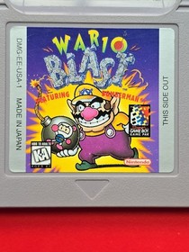 Wario Blast Game Boy Nintendo GB Original Bomberman Authentic No Yellowing 