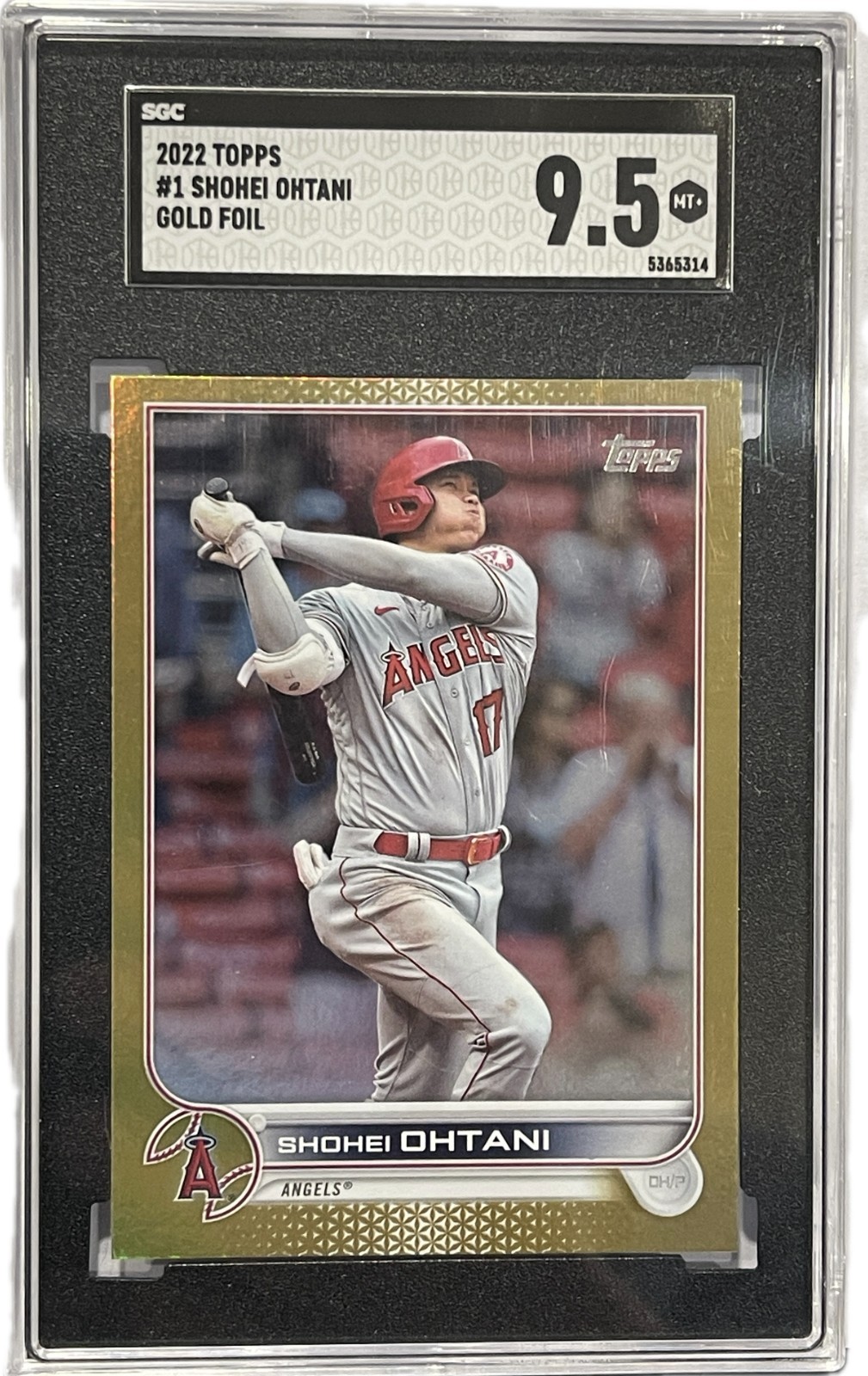 2022 Topps Series 1 Shohei Ohtani 大谷翔平 #1 Gold Foil SGC 9.5 Mint+ LA Angels