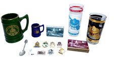 Pro Football Hall of Fame Canton Ohio souvenir lot pin mug glass cards