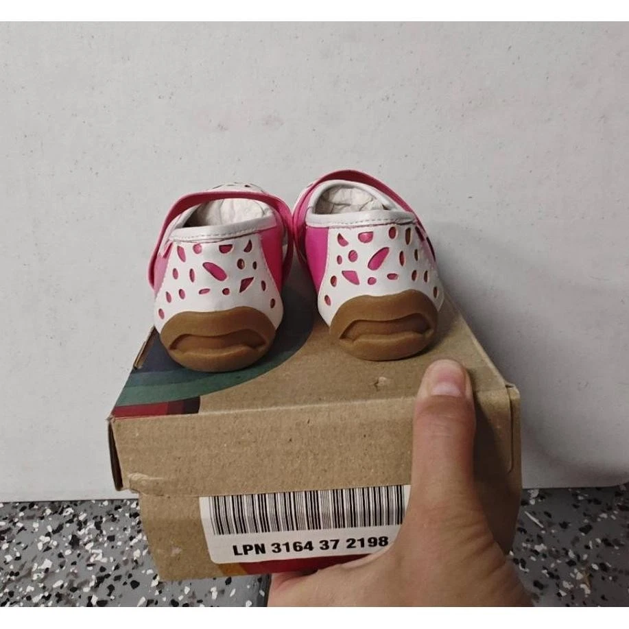 Zapatos Umi Noami Mary Jane Rosa Blanco Corte Plano Correa Elástica Niño Pequeño 8.5 Foto 4 de 4